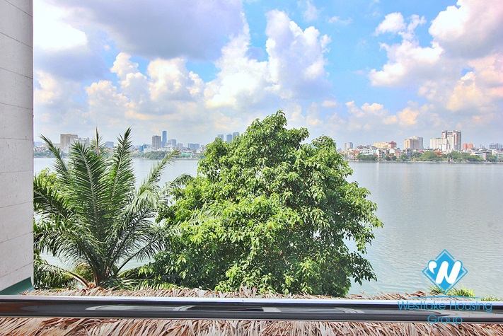 Lake view unfurnished house for rent in Dang Thai Mai, Tay Ho
